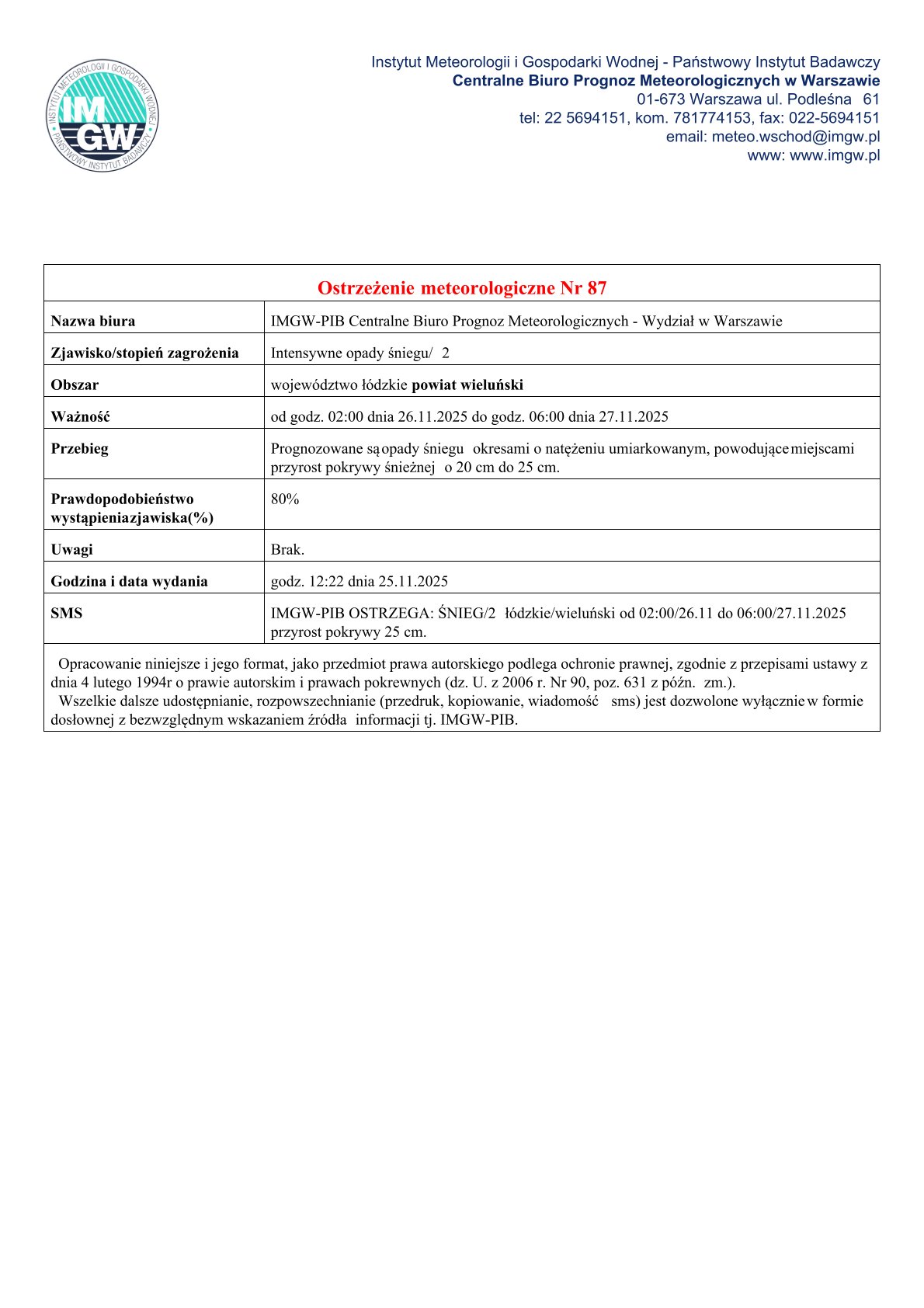 20251125 ostrzeżenie meteo