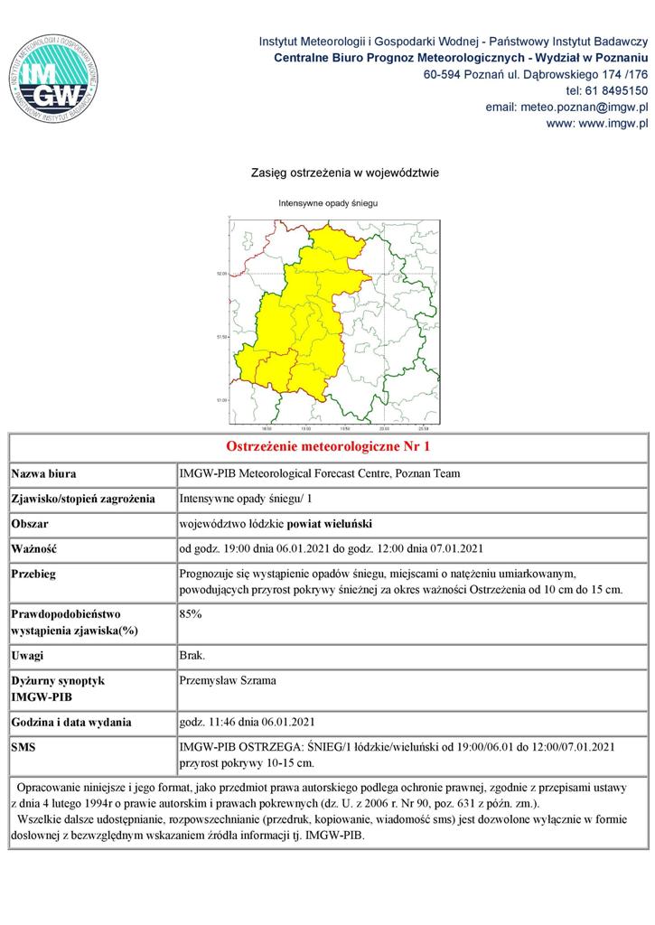 2021 01 06 ostrzezenie meteorologiczne
