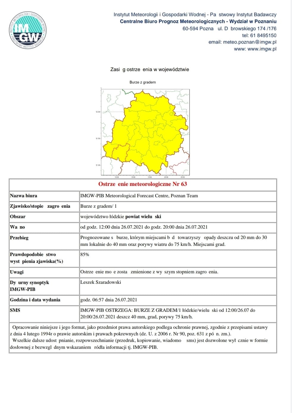2021 07 26 ostrzezenie meteo