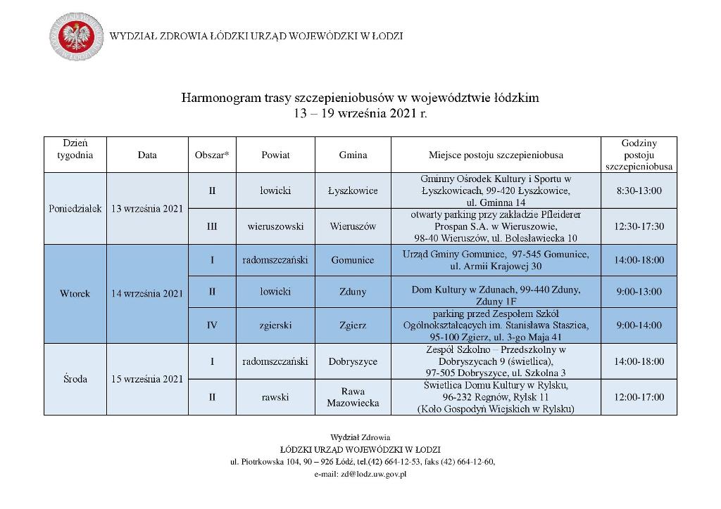 2021 09 07 Harmonogram szczepien 001