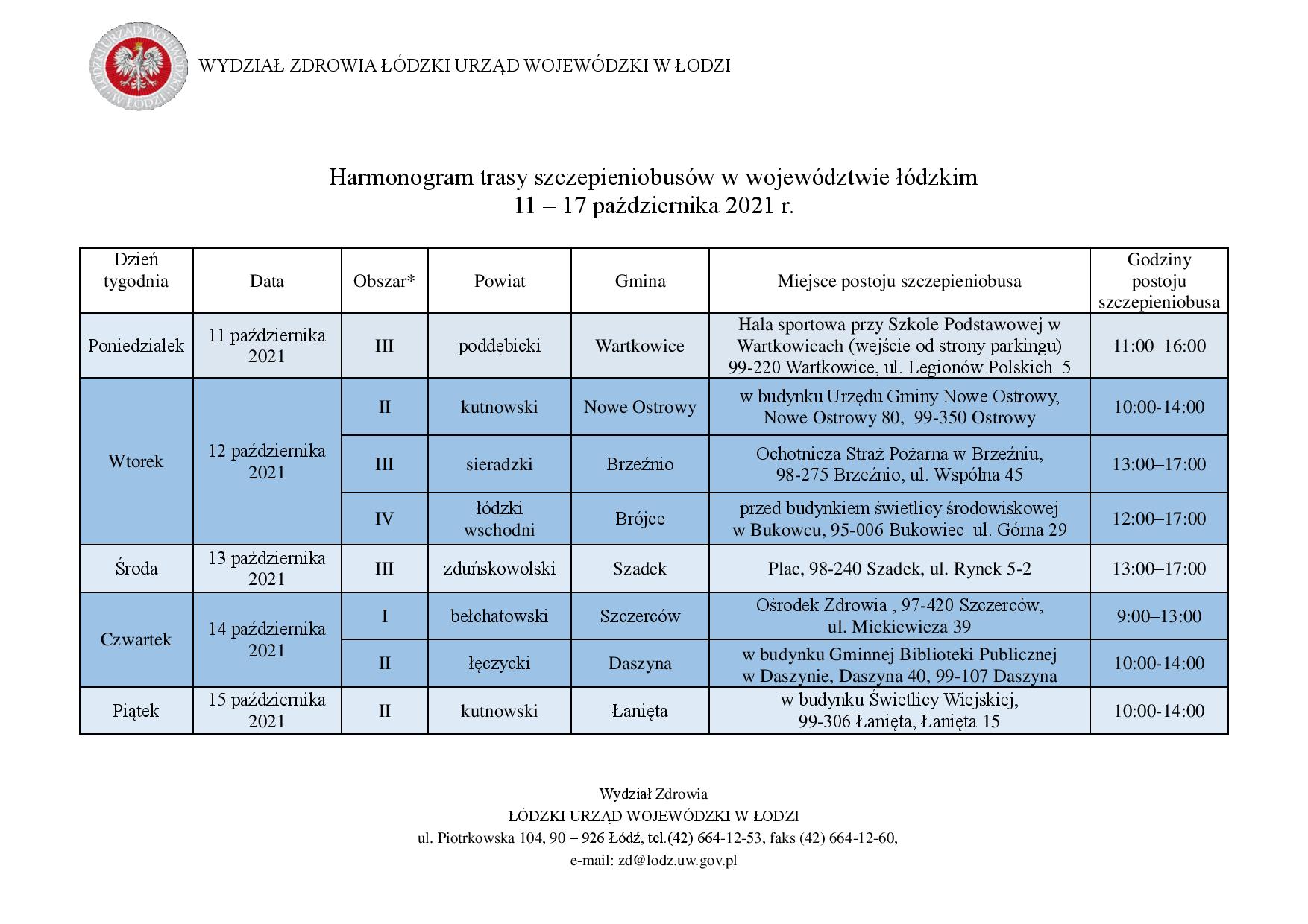 2021 10 10 Harmonogram trasy 001