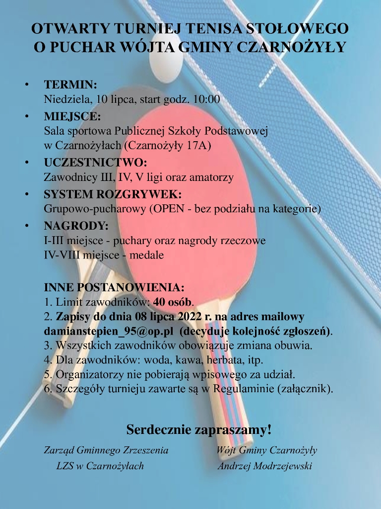20220630 zaproszenie turniej tenisa