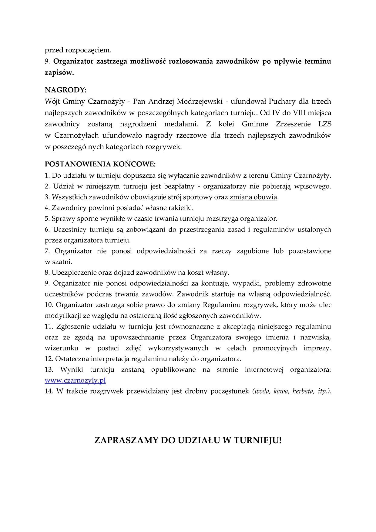 20231026 turniej tenisa regulamin 2