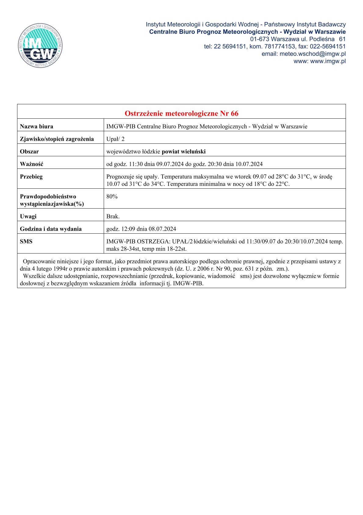 20240708 ostrzeżenie meteo