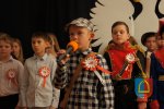 Niepodległościowa wieczornica w Szkole Podstawowej w Łagiewnikach 2018 r.