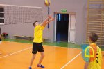 Towarzyski mecz siatkówki Gimnazjum w Czarnożyłach i Klubu Sportowego Kąty