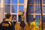 Towarzyski mecz siatkówki Gimnazjum w Czarnożyłach i Klubu Sportowego Kąty